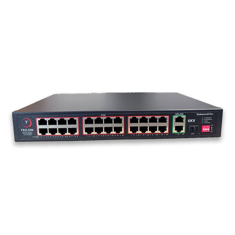TRILINK TL-SW24P-2U1S - 24-Port PoE Network Switch