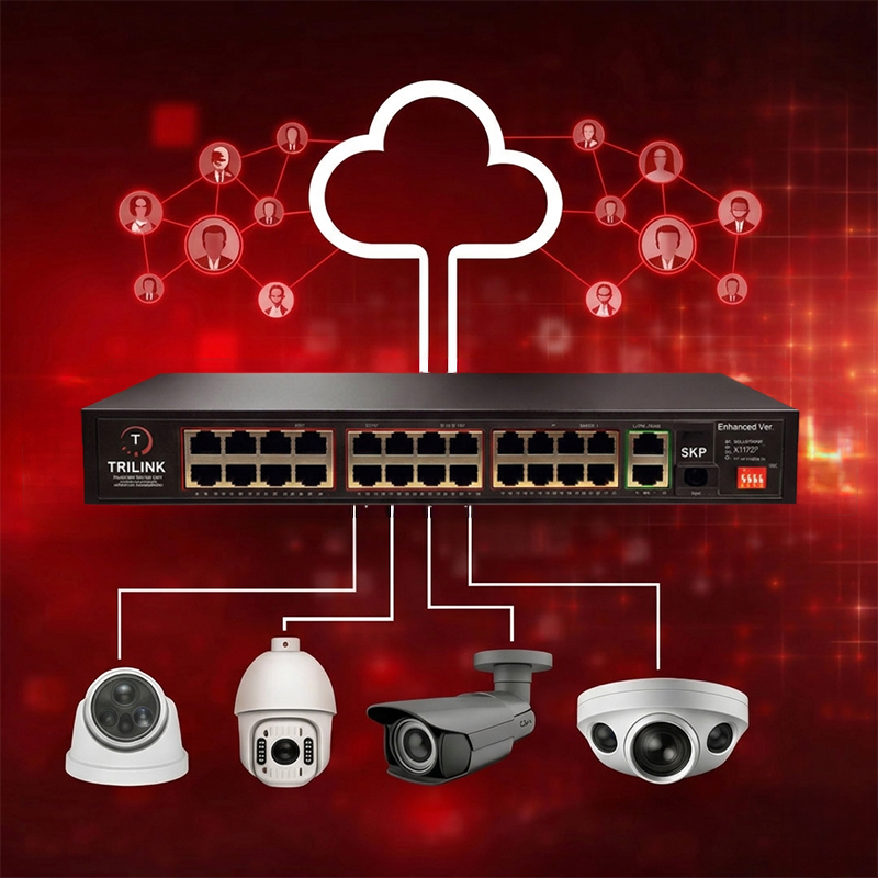 TRILINK TL-SW24P-2U1S - 24-Port PoE Network Switch - Image 7