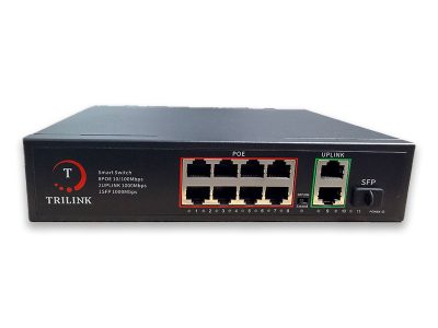 TRILINK TL-SW8P-2U1S | 8-Port Gigabit AI PoE Network Switch