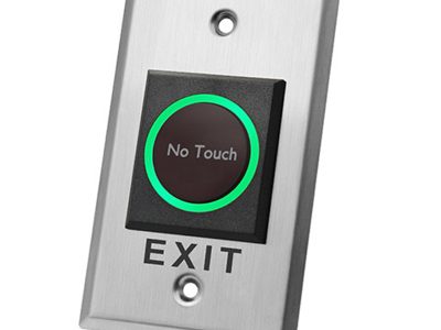 Indoor Touchless Exit Button for Door Access Control with LED Light, NC,NO and COM Outputs
