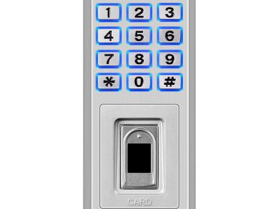 Indoor and Outdoor Rated IP68 Access Control Standalone Biometric Fingerprint Reader with Wiegand 600 Fingerprints and Capacitive Semiconductor Sensor