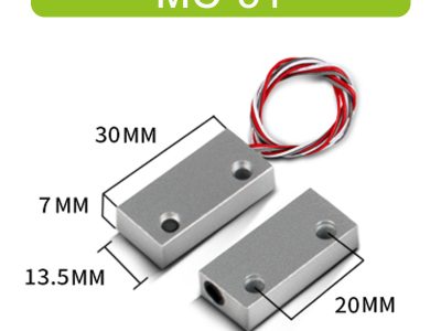 NC Surface Mount Wired Security Window Door Contact Sensor Alarm Magnetic Reed Switch White