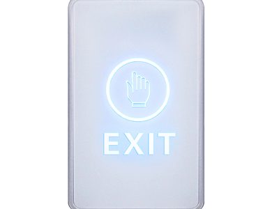 Touch Sensor Door Exit Release Button NO/NC/COM Switch With LED Indicator