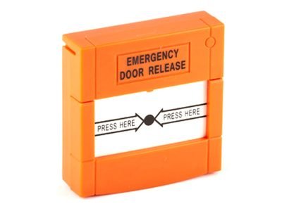 EB-20B Resetting Door Release Button (Orange)