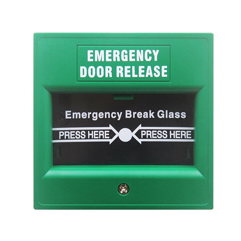 Emergency Break Glass Exit Button (green)