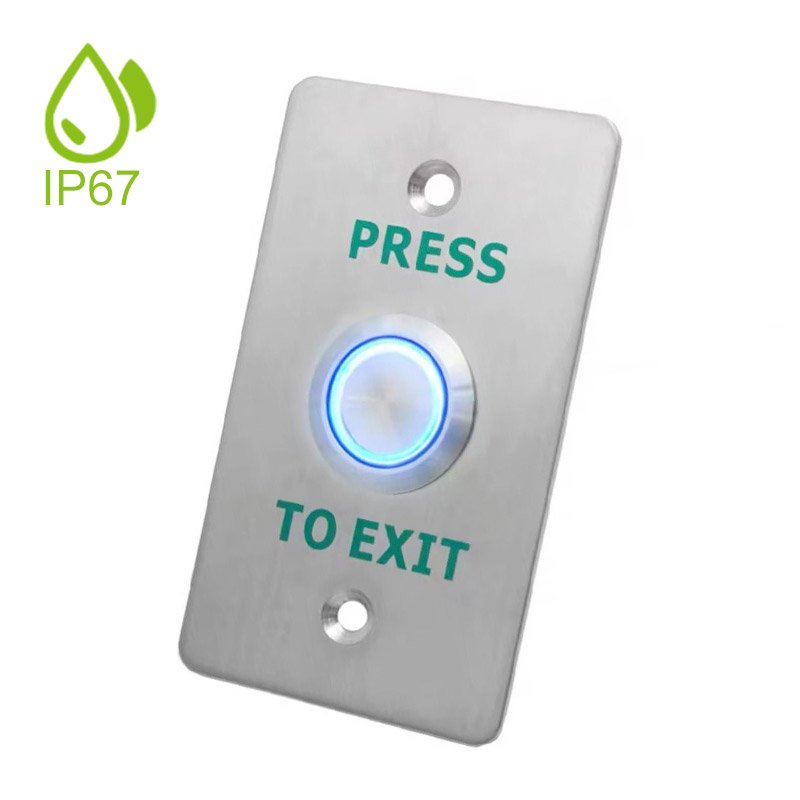 IP67 Waterproof Exit Button with 6wires