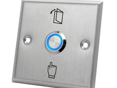 S86LS Access Control 0.9mm Thick Stainless Steel Exit Button Switches With LED